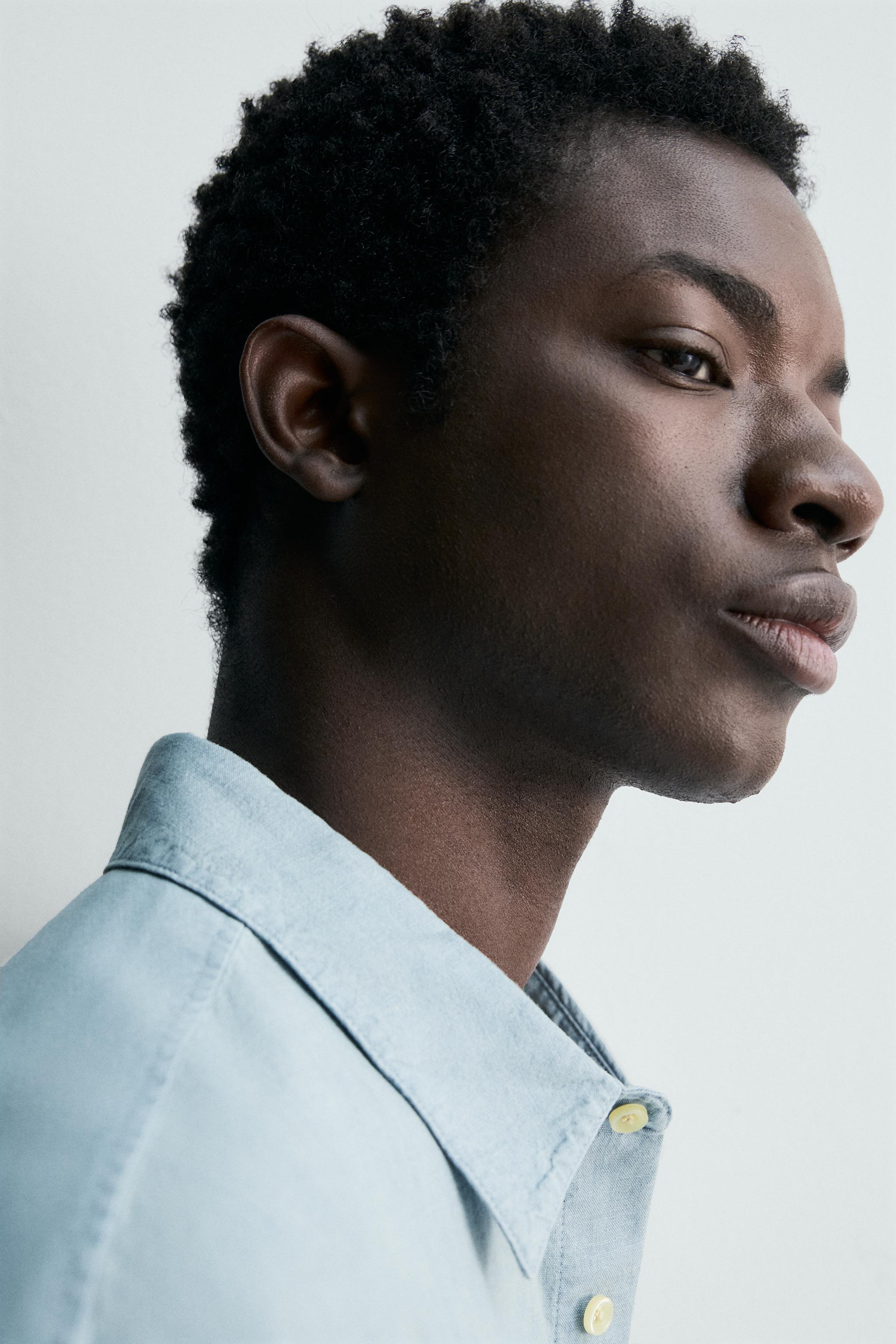 CHEMISE EN CHAMBRAY À POCHES